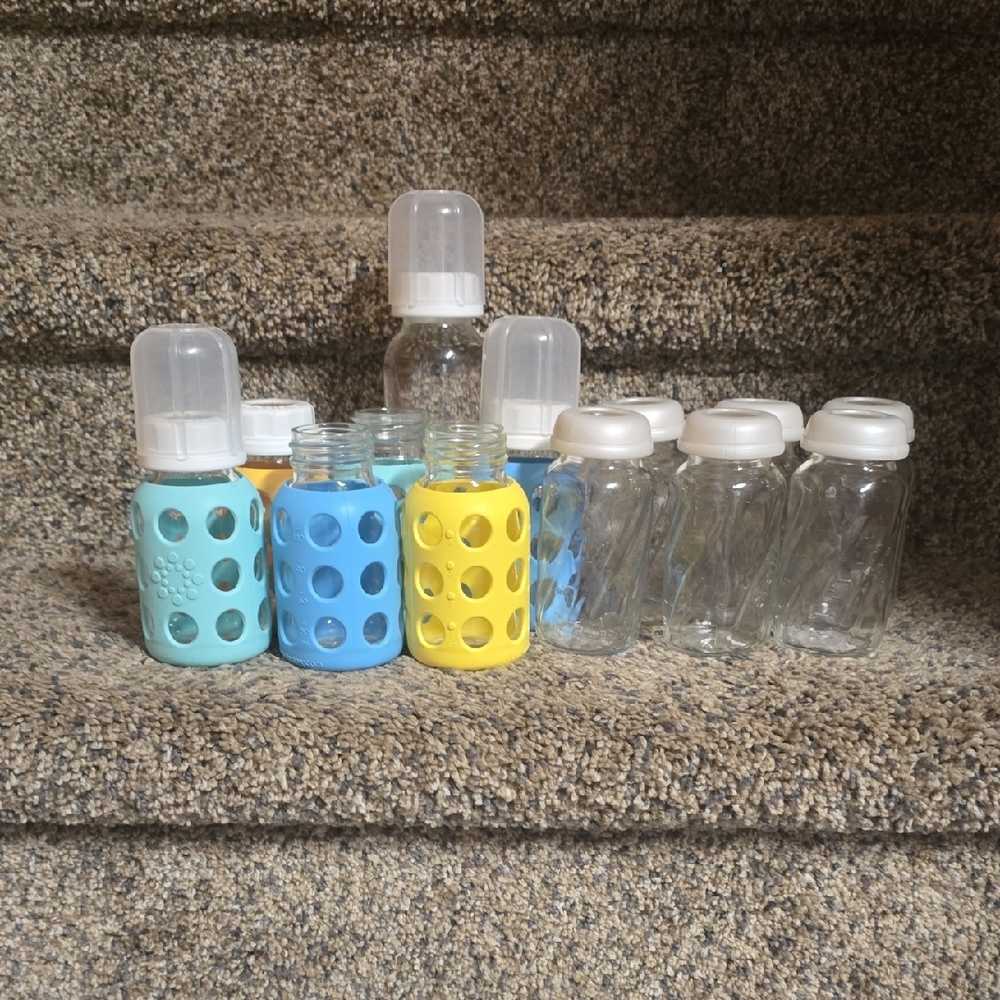 Life Factory And Evenflo Glass Baby Bottles
